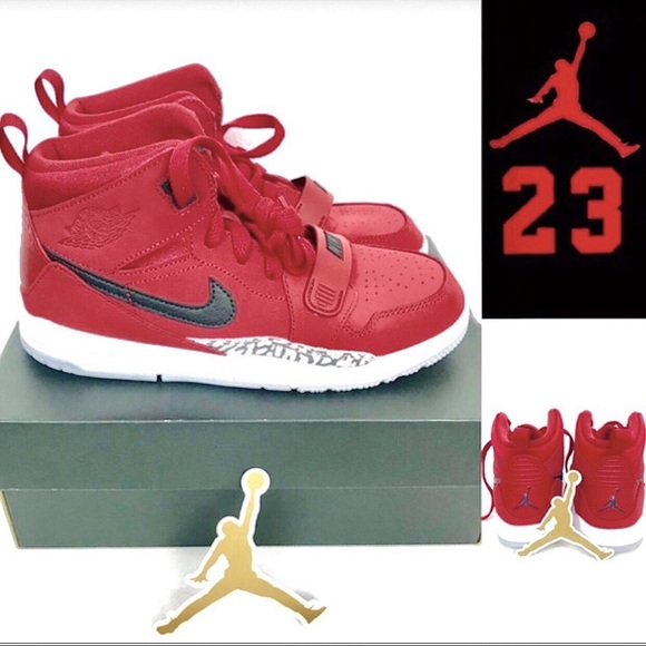 LAST! 5 Star NWT Kids Jordan Legacy 312 Red Toro - Picture 3 of 6